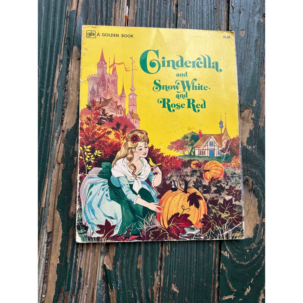 Vintage 1962 A Golden Book Cinderella Snow White and Rose Red Gordon Laite